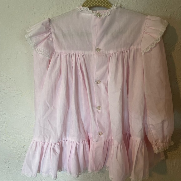 BRYAN VINTAGE Pink Ruffled Kids Dressed - Picture 4 of 5